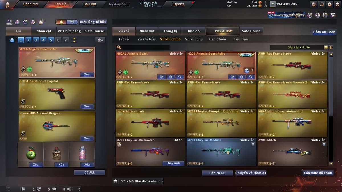 shop acc cf uy tin gia re